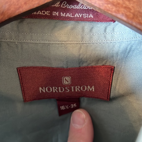 Nordstrom men’s 16.5 x 35 button up long sleeve shirt - Picture 3 of 3